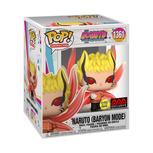 Boruto: Naruto Next Gen - Naruto (Baryon Mode) Glow-In-The-Dark 6" Exclusive POP! Vinyl Figure
