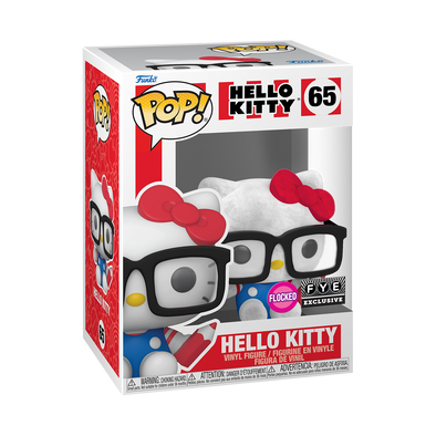 Hello Kitty - Hello Kitty (Flocked with Glasses) Exclusive Pop! Vinyl Figure