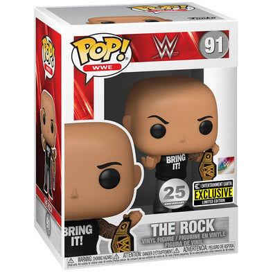 WWE - The Rock /w Championship Belt Exclusive Pop! Vinyl Figure