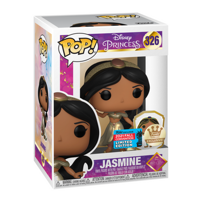 NYCC 2021 - Disney Ultimate Princess Jasmine (Golden Collection /w Pin) Exclusive Pop! Vinyl Figure