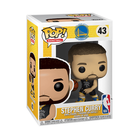 NBA - Golden State Stephen Curry (Black Jersey) Pop! Vinyl Figure