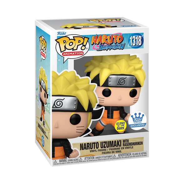 Naruto - Naruto Uzumaki (with Rasenshuriken) Glow-In-The-Dark Exclusive POP! Vinyl Figure