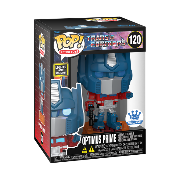 POP Retro Toys - The Transformers Lights and Sounds Optimus Prime 6-Inch Exclusive Pop! Vinyl Figure
