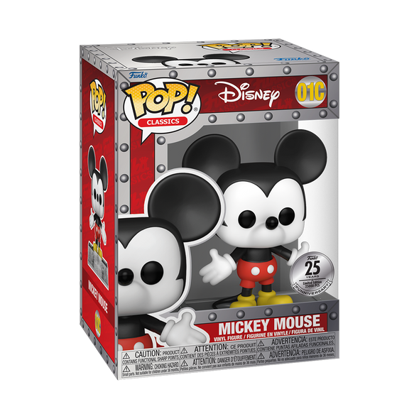 POP Classics - Funko 25th Anniversary Mickey Mouse Exclusive Pop! Vinyl Figure