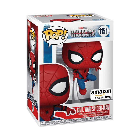 Captain America: Civil War - Spider-Man (Build-A-Scene) Exclusive Pop! Vinyl Figure