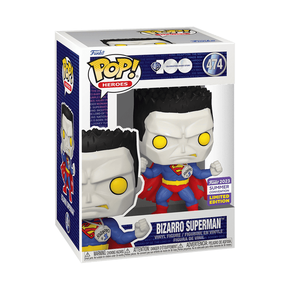 SDCC 2023 - WB 100th Anniversary Bizarro Superman Exclusive Pop! Vinyl Figure
