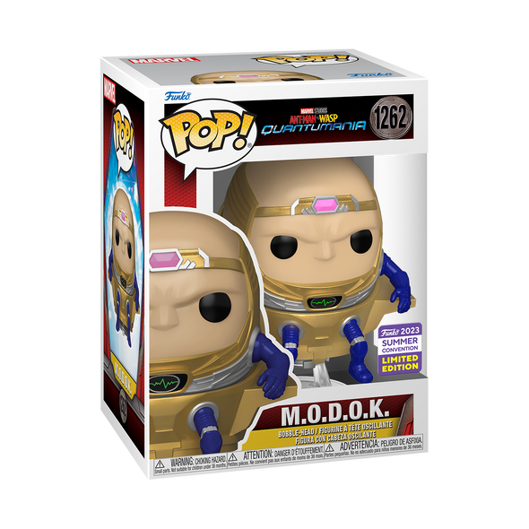 SDCC 2023 - Ant-Man and The Wasp: Quantumania - M.O.D.O.K. (Unmasked) Exclusive Pop! Vinyl Figure