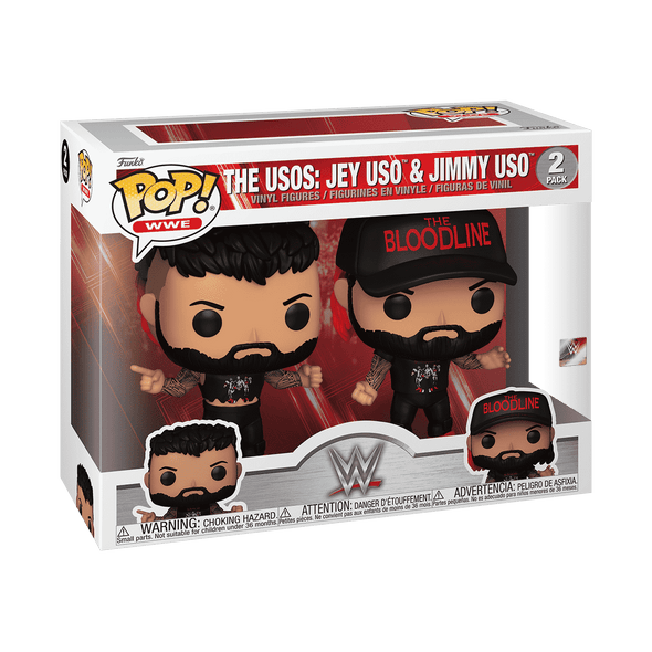 WWE - The Usos: Jey and Jimmy Pop! Vinyl Figure 2-pack