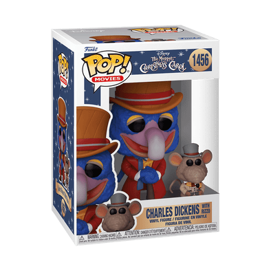 Disney The Muppet Christmas Carol - Gonzo as Charles Dickens with Rizzo Pop! Vinyl Figure
