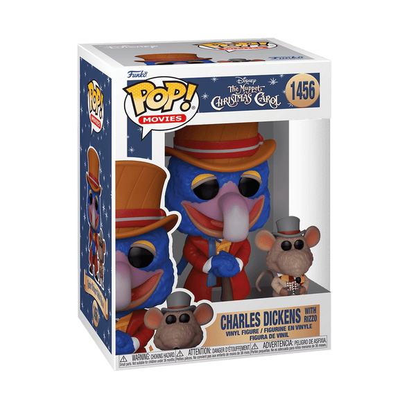 Disney The Muppet Christmas Carol - Gonzo as Charles Dickens with Rizzo Pop! Vinyl Figure
