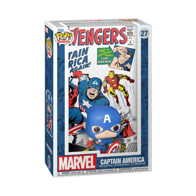 POP Comic Covers - Marvel Avengers #4 (1963) Captain America POP! Vinyl Figure