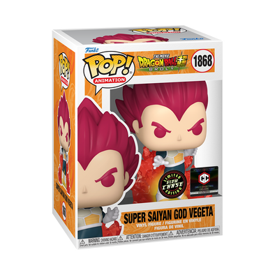 Dragonball Super: Broly Movie - Super Saiyan God Vegeta (/w Aura) Glow-In-The-Dark Exclusive Chase Pop! Vinyl Figure
