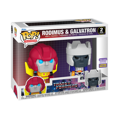 SDCC 2023 - POP Retro Toys The Transformers Rodimus and Galvatron Exclusive 2-Pack POP! Vinyl Figures