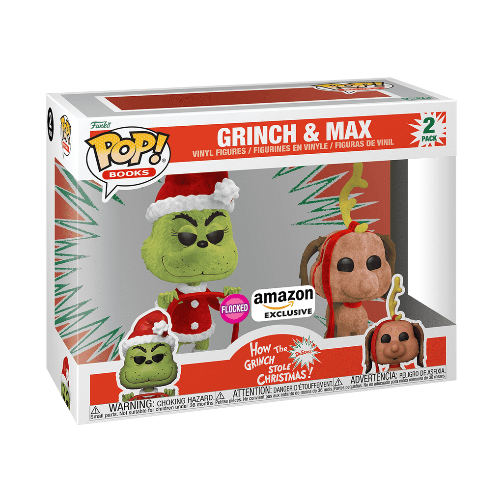 How The Grinch Stole Christmas - The Grinch and Max (Flocked
