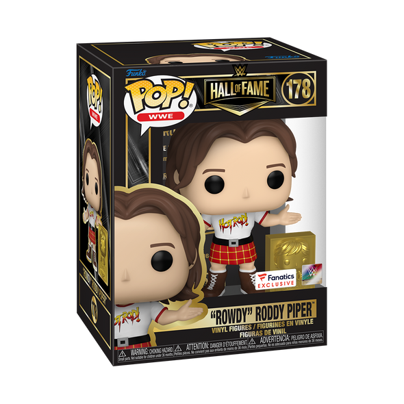 WWE - "Rowdy" Roddy Piper (with Hall Of Fame Plaque) Exclusive Pop! Vinyl Figure