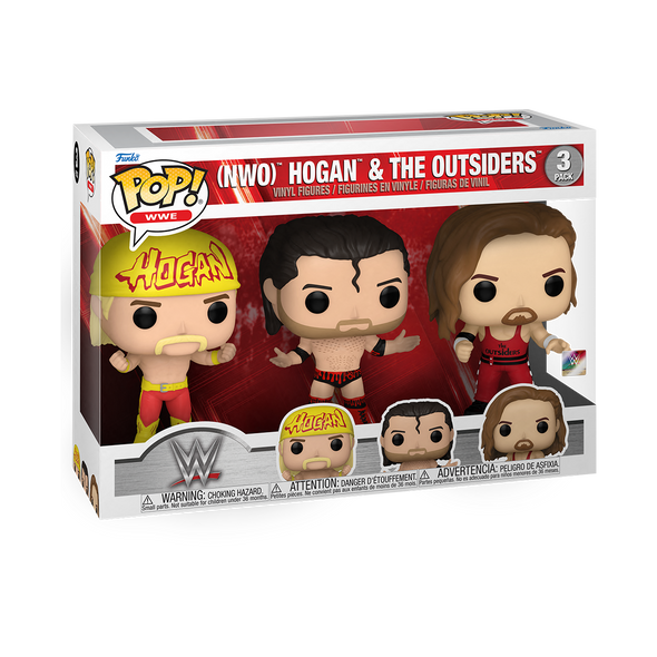 WWE - Hulk Hogan & The Outsiders (Bash At The Beach 1996) 3-Pack Pop! Vinyl Figures