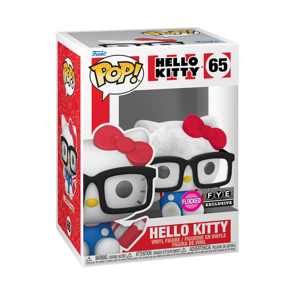 Hello Kitty - Hello Kitty (Flocked with Glasses) Exclusive Pop! Vinyl Figure