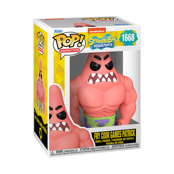 Spongebob Squarepants 25th Anniversary - Fry Cook Games Patrick POP! Vinyl Figure