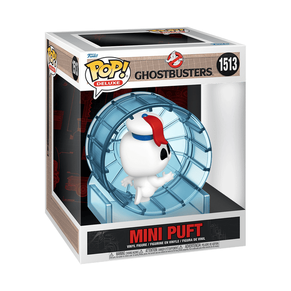 Ghostbusters: Frozen Empire - Mini Puft in Hamster Wheel Deluxe Pop! Vinyl Figure