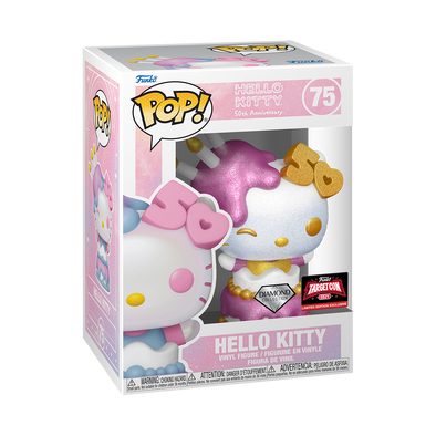 Hello Kitty 50th Anniversary - Hello Kitty (in Cake) Diamond Edition Exclusive Pop! Vinyl Figure