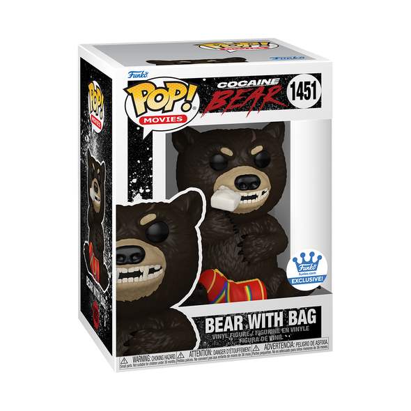 Cocaine Bear Movie - Bear with Bag Exclusive Pop! Vinyl Figure