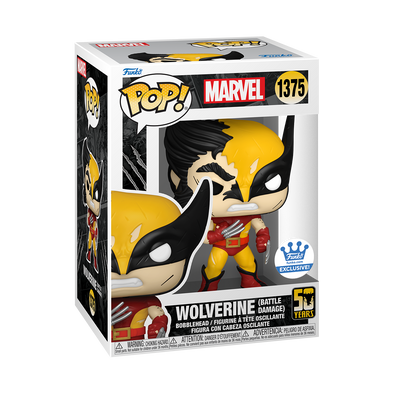 Marvel Wolverine 50th - Wolverine (Battle Damaged) Exclusive Pop! Vinyl Figure