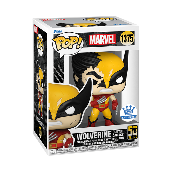 Marvel Wolverine 50th - Wolverine (Battle Damaged) Exclusive Pop! Vinyl Figure