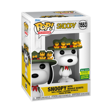 SDCC 2024- Peanuts Snoopy (/w Beagle Scouts) Exclusive Pop! Vinyl Figure