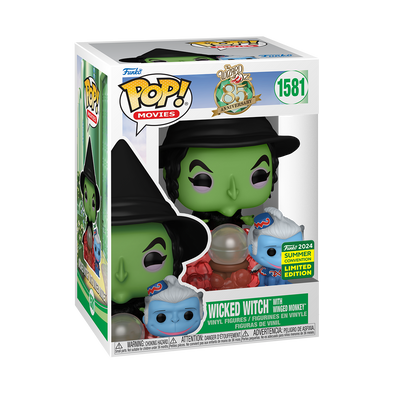 SDCC 2024 - The Wizard Of Oz 85th Anniversary Wicked Witch /w Winged Monkey Exclusive Pop! Vinyl Figure