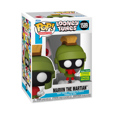 SDCC 2024 - Looney Tunes - Marvin The Martian (/w Martian Flag) Exclusive POP! Vinyl Figure