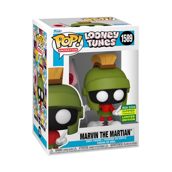 SDCC 2024 - Looney Tunes - Marvin The Martian (/w Martian Flag) Exclusive POP! Vinyl Figure