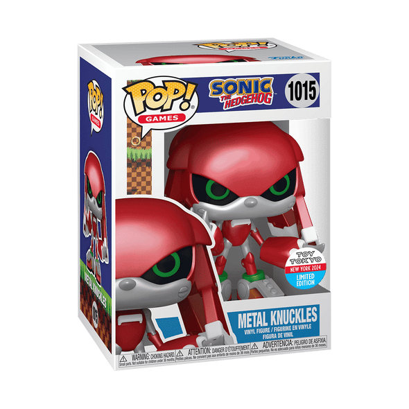 NYCC 2024 - Sonic The Hedgehog Metal Knuckles (Metallic) Exclusive Pop! Vinyl Figure