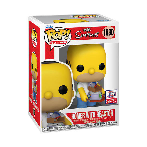 FunKon 2024 - The Simpsons Homer (with Reactor) Exclusive Pop! Vinyl Figure