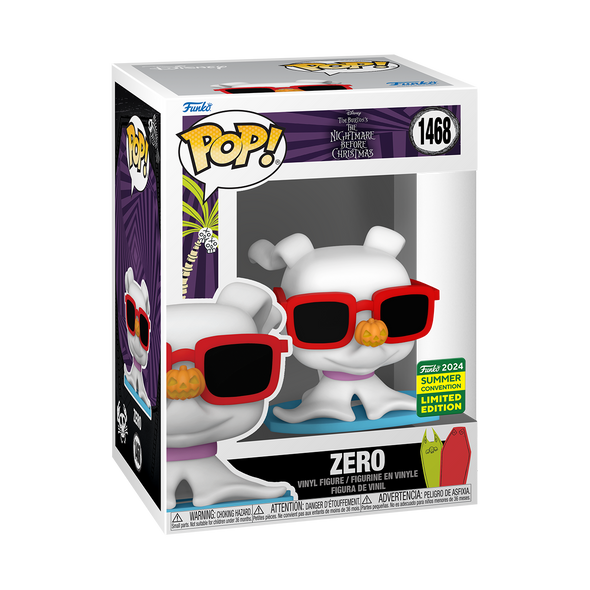 SDCC 2024 - Nightmare Before Christmas Zero (/w Sunglasses) Exclusive Pop! Vinyl Figure