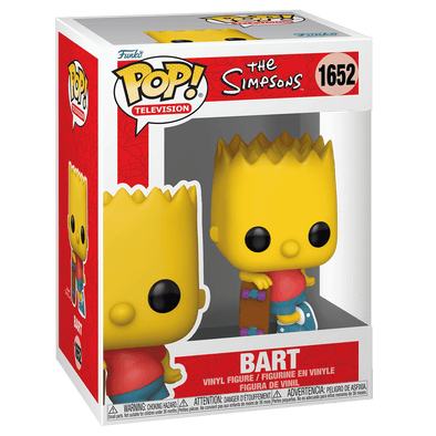 The Simpsons - Bart Simpson /w Skateboard Pop! Vinyl Figure