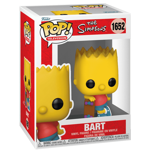 The Simpsons - Bart Simpson /w Skateboard Pop! Vinyl Figure