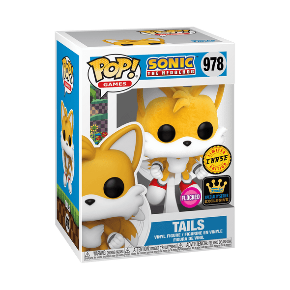 Sonic The Hedgehog - Tails (Flocked Flying) Specialty Series Exclusive Chase Pop! Vinyl Figure