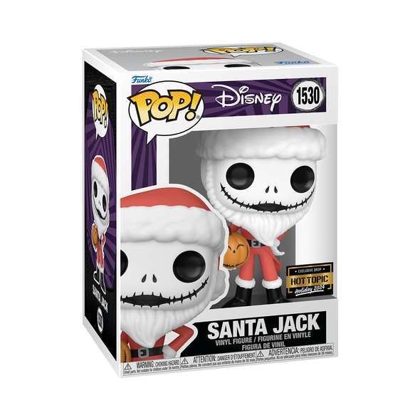 Nightmare Before Christmas 30th Anniversary - Santa Jack (/w Jack O-Lantern) Exclusive Pop! Vinyl Figure