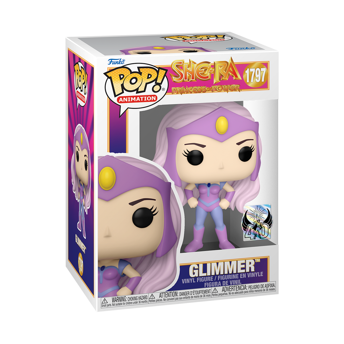 She-Ra: Princess Of Power - 40th Anniversary Glimmer Pop! Vinyl Figure ...