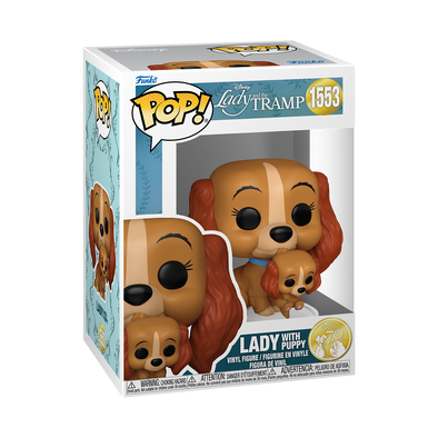 Lady and the Tramp 70th Anniversary - Lady with Puppy Pop! Vinyl Figure