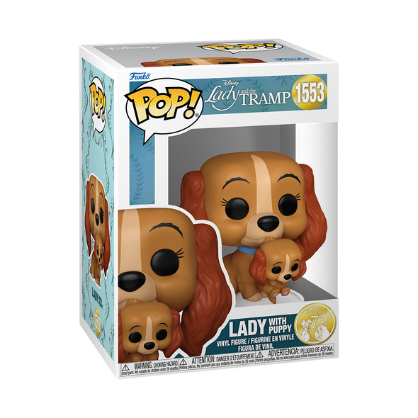 Lady and the Tramp 70th Anniversary - Lady with Puppy Pop! Vinyl Figure