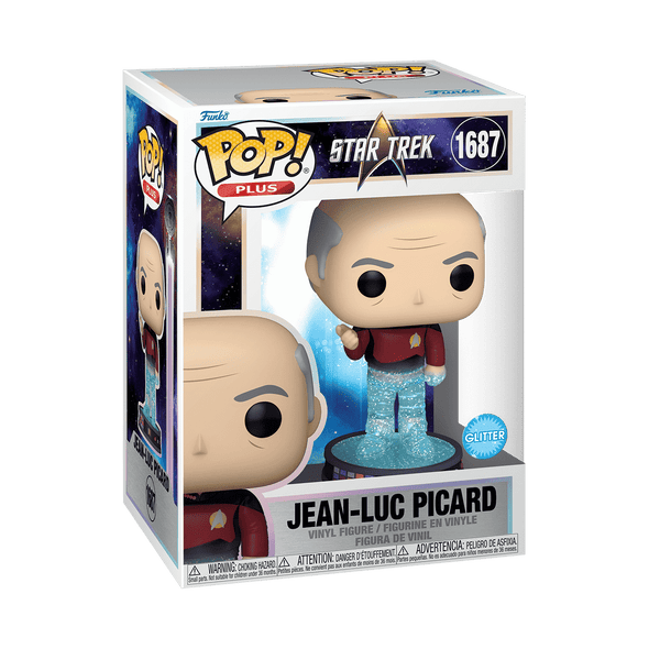 POP Plus - Star Trek - Jean-Luc Picard (Transporter) Glitter Pop! Vinyl Figure