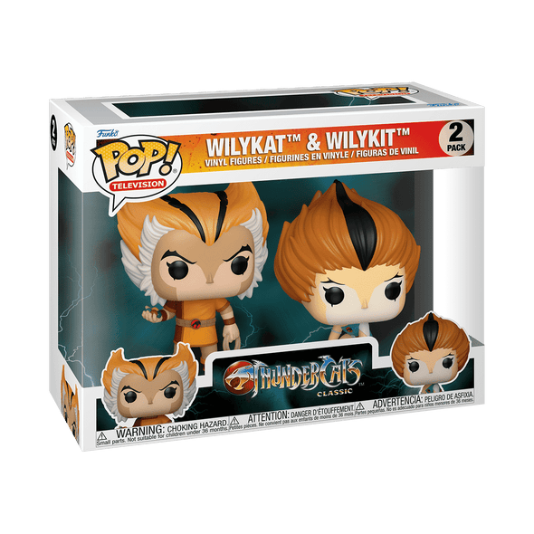ThunderCats - Wilykat & Wilykit 2-Pack Pop! Vinyl Figures