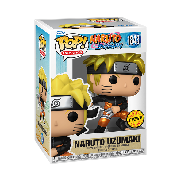 Naruto Shippuden - Naruto Uzumaki with Kunai & Shuriken Metallic Chase POP! Vinyl Figure