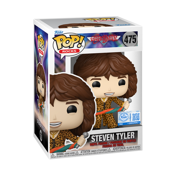POP Rocks - Aerosmith Steven Tyler (Leopard Print Outfit) Exclusive POP! Vinyl Figure