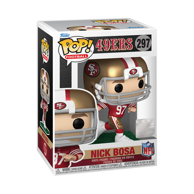 NFL - 49ers Nick Bosa (Running in Home Uniform) Pop! Vinyl Figure