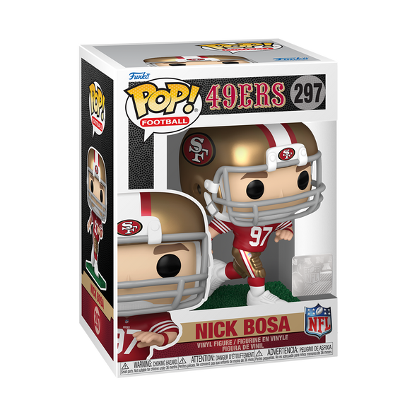 NFL - 49ers Nick Bosa (Running in Home Uniform) Pop! Vinyl Figure