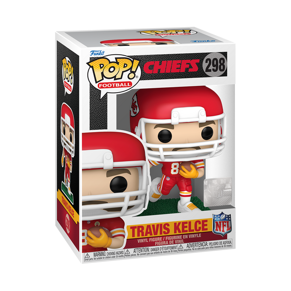 NFL - Chiefs Travis Kelce (Running in Home Jersey) Pop! Vinyl Figure