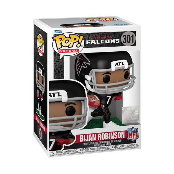 NFL - Falcons Bijan Robinson (Running in Black Jersey) Pop! Vinyl Figure