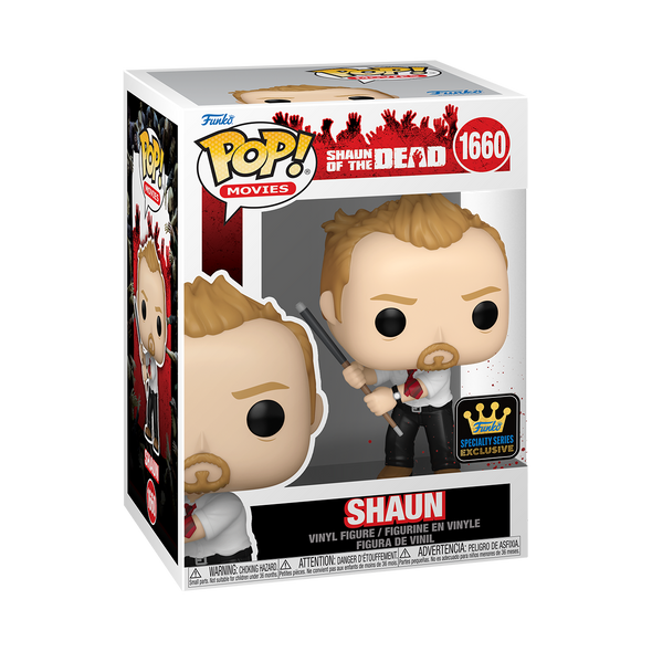 Shaun Of The Dead - Shaun (/w Pool Cue) Specialty Series Exclusive Pop! Vinyl Figure